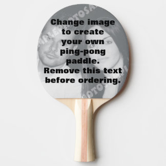 Persoonlijke tennisracket met fototafels tafeltennisbatje