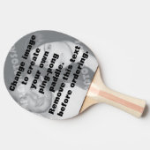 Persoonlijke tennisracket met fototafels tafeltennisbatje (Zijkant)