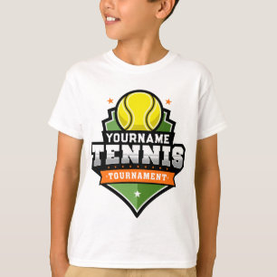Persoonlijke Tennisspeler NAAM Varsity Toernooi T-shirt