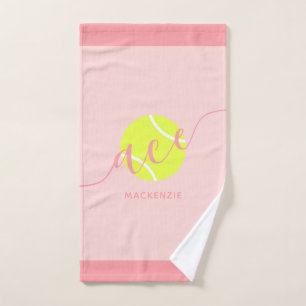 Persoonlijke tennissport Roze handdoek