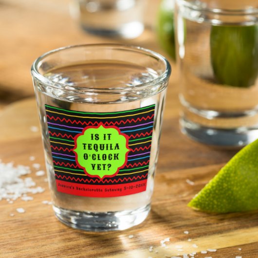 Persoonlijke Tequila O'Clock-evenement Shot Glas