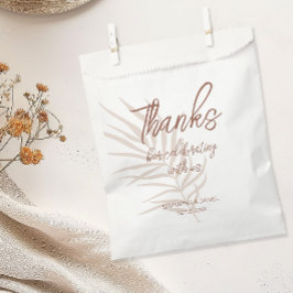 Persoonlijke Terracotta Boho Bruiloft Bedankzakje