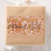 Persoonlijke terrazzo verzendadreslabels etiket (Insitu)