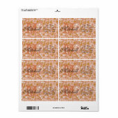 Persoonlijke terrazzo verzendadreslabels etiket (Full Sheet)