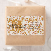 Persoonlijke terrazzo verzendadreslabels etiket (Insitu)