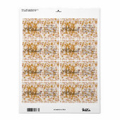 Persoonlijke terrazzo verzendadreslabels etiket (Full Sheet)