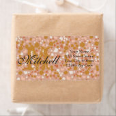 Persoonlijke terrazzo verzendadreslabels etiket (Insitu)