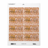 Persoonlijke terrazzo verzendadreslabels etiket (Full Sheet)