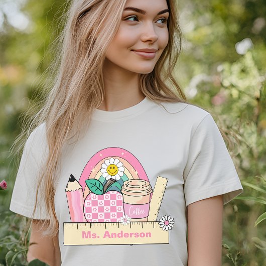 Persoonlijke 'Terug naar School' Docent T-shirt