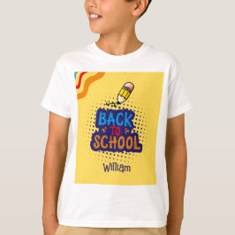 Persoonlijke "Terug naar school" pret-doodle T-shirt