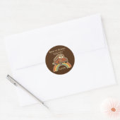 Persoonlijke 'Terug naar school'-ronde stickers (Envelop)