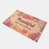Persoonlijke Thankful Fall leves Doormat Deurmat (Schuin)