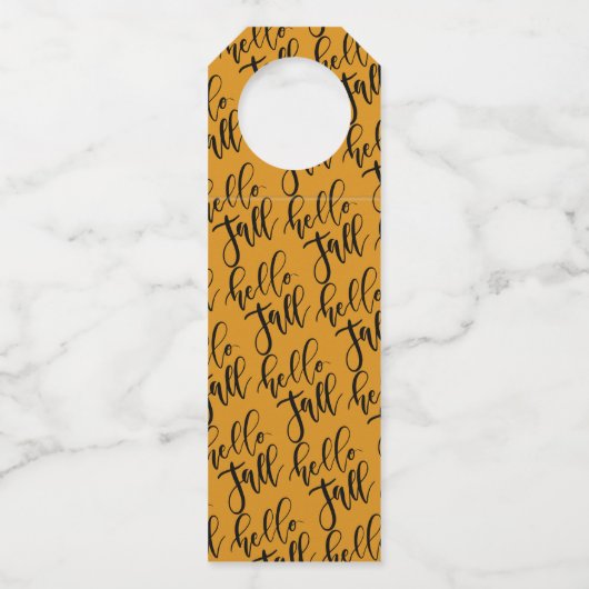 Persoonlijke Thanksgiving "Eat Drink & Be Thankful Flessenhanger (Achterkant)