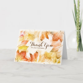 Persoonlijke Thanksgiving-kaarten - Herfstbladeren Kaart