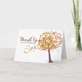 Persoonlijke Thanksgiving-kaarten - Herfstbladkaar Kaart