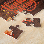 Persoonlijke Thanksgiving Kindernaam Puzzel (Zijkant)