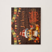 Persoonlijke Thanksgiving Kindernaam Puzzel (Verticaal)