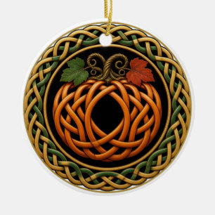 Persoonlijke Thanksgiving Pompoen Keramisch Ornament