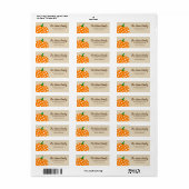 Persoonlijke Thanksgiving Pumpkin Holiday Etiket (Full Sheet)