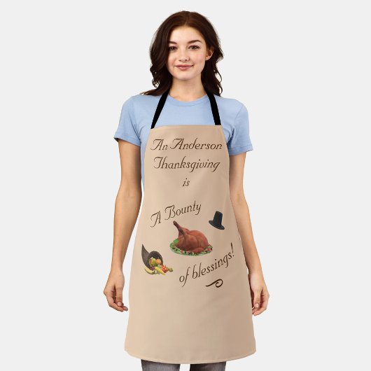 Persoonlijke Thanksgiving Schort