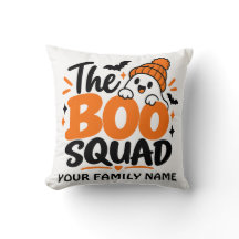 Persoonlijke The Boo Squad Halloween Worpkussen