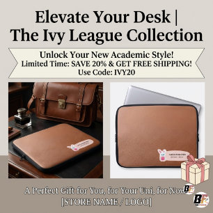Persoonlijke The Ivy League Nep Leer CuteBunny Laptop Sleeve