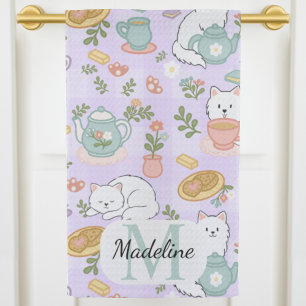 Persoonlijke Thee & Bakkerij Kat Monogram Theedoek