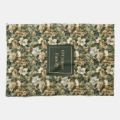 Persoonlijke theegroene handdoek chic accent (Horizontaal)
