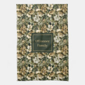 Persoonlijke theegroene handdoek chic accent (Verticaal)