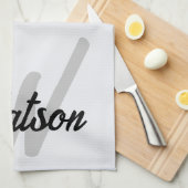 Persoonlijke theehanddoek, persoonlijke handdoek (Quarter Fold)