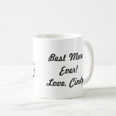 Persoonlijke Theemok Beste Moeder Ooit Koffiemok (Voorkant rechts)