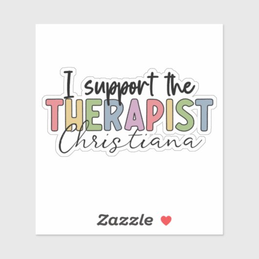 Persoonlijke Therapeut Admin Ondersteuning Persone Sticker (Vel)