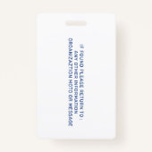 Persoonlijke therapie Dog Dierfoto ID-kaart Badge (Achterkant)