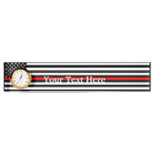 Persoonlijke Thin Red Line American Flag Display Naambordje (Voorkant)