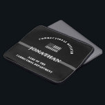 Persoonlijke Thin Silver Line Correction Officer Laptop Sleeve<br><div class="desc">Persoonlijke Thin Silver Line Corrections Officer en Correctional Department Appreciation Gifts!</div>