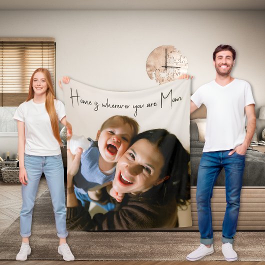 Persoonlijke Thuis Moeder Liefde Foto Fleece Deken