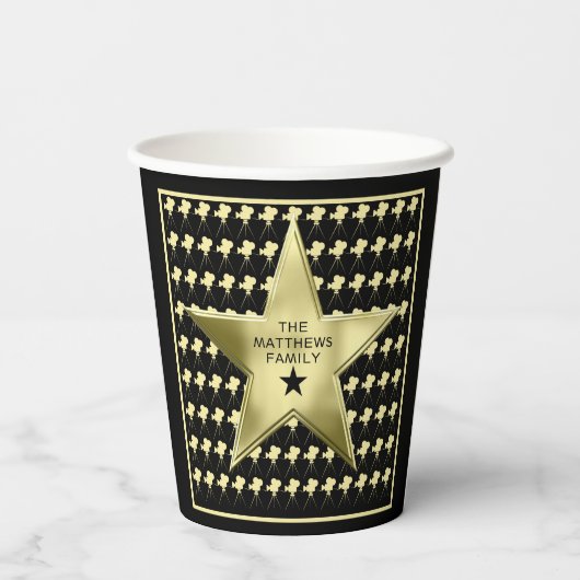 Persoonlijke thuisbioscoop Movie Star Papieren Bekers (Achterkant)