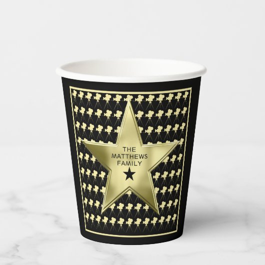 Persoonlijke thuisbioscoop Movie Star Papieren Bekers (Voorkant)