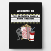 Persoonlijke thuisbioscoopbioscoop fotoplaat (voorkant)