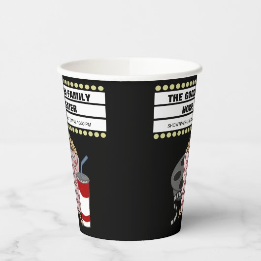 Persoonlijke thuisbioscoopbioscoop Gepersonaliseer Papieren Bekers (Links)