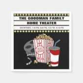 Persoonlijke thuisbioscoopbioscoop Gepersonaliseer Servet (Voorkant)