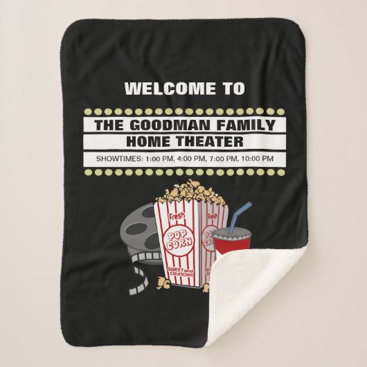 Persoonlijke thuisbioscoopbioscoop sherpa deken (Voorkant)