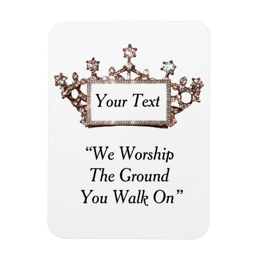 Persoonlijke Tiara Magneet (Verticaal)