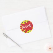 Persoonlijke tickers ronde sticker (Envelop)