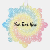 Persoonlijke tie Dye Hippy Swirl-kerstmis Ornament Kaart (Voorkant)