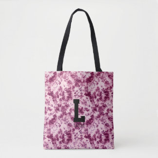 Persoonlijke Tie Dye Monogram Canvas Tote Tas