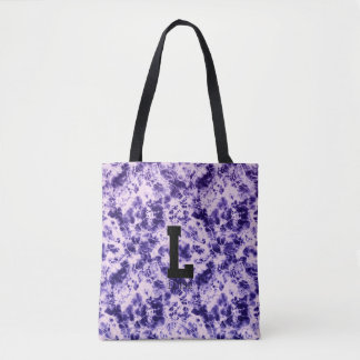 Persoonlijke Tie Dye Monogram Canvas Tote Tas