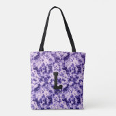 Persoonlijke Tie Dye Monogram Canvas Tote Tas (Achterkant)
