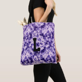 Persoonlijke Tie Dye Monogram Canvas Tote Tas (Dichtbij)
