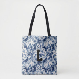 Persoonlijke Tie Dye Monogram Canvas Tote Tas